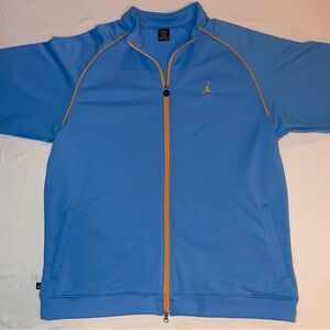 Vintage Nike Air Jordan Track Jacket 2XL Blue Y2K Full Zip 20th Anniversary Rare
